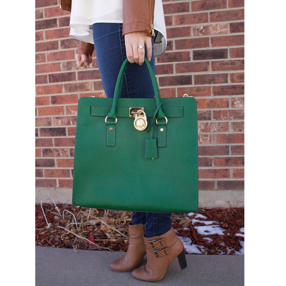 MICHAEL MICHAEL KORS HAMILTON SAFFIANO TOTE - Picture 2 of 12